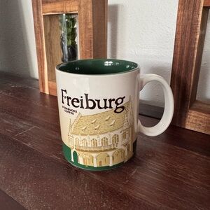 Starbucks Freiburg Mug - Green and Gold